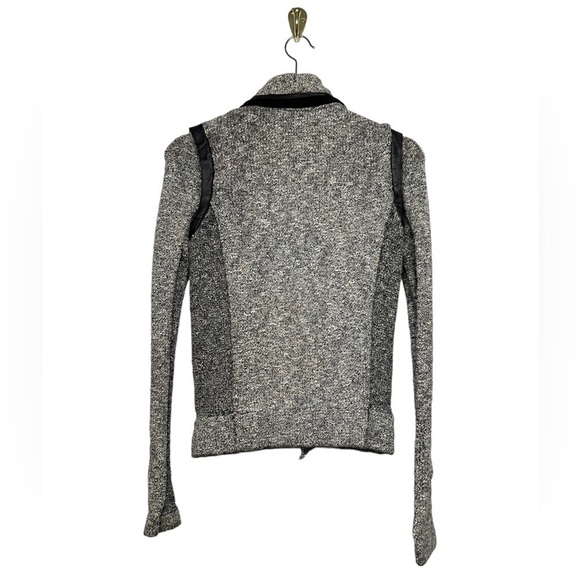 RAG & BONE Hart Tweed Biker Moto Jacket White/Black XS - Picture 7 of 10